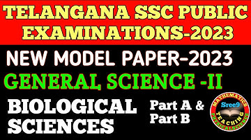 10th Class Biological Science Model Paper 2023 | General Sciences part -2 | ssc exams 2023