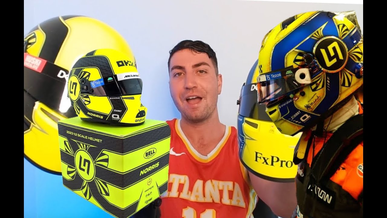Lando norris mini helmet unboxing 2021 & 2022!!