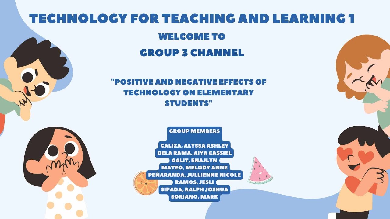Positive and Negative Effects of Technology on Elementary Students ...