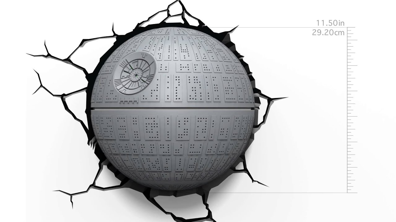 3d Fx Deco Led Light Star Wars Death Star Promotional Video Youtube