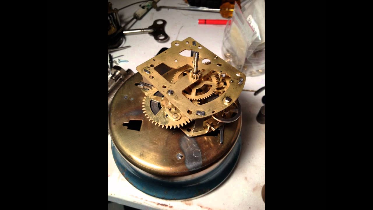 1935 Lux Rotary Mystery Tape Measure Clock Movement Restoration YouTube