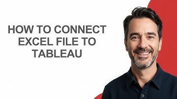 How to Connect Excel File to Tableau - KevinHowTo