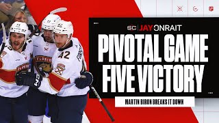 How did Panthers get pivotal Game 5 win on the road?