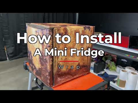 How to install Mini Fridge wrap - Detail Video July 2022 Rm wraps