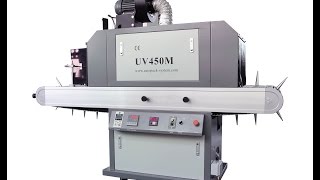 UV450M Flat/round/Oval UV dryer with good light protection and auto unloading