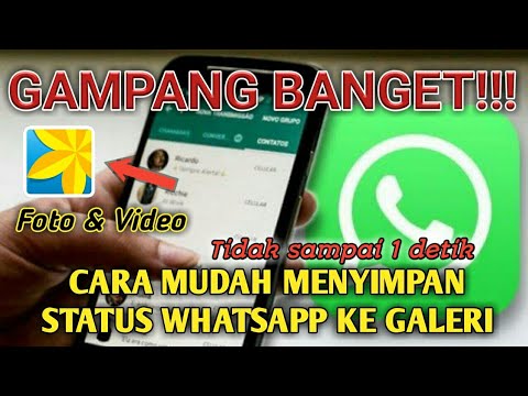 CARA MENYIMPAN STATUS WA KE GALERI. MUDAH DAN CEPAT. GAK SAMPAI SATU