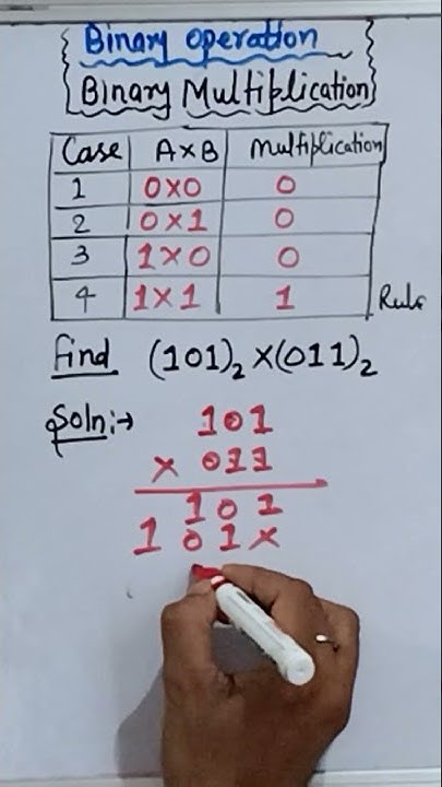 multiplication of two binary numbers - YouTube