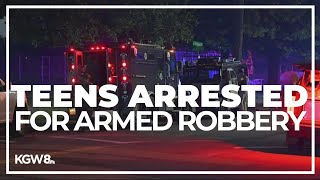 Teens arrested for armed robbery