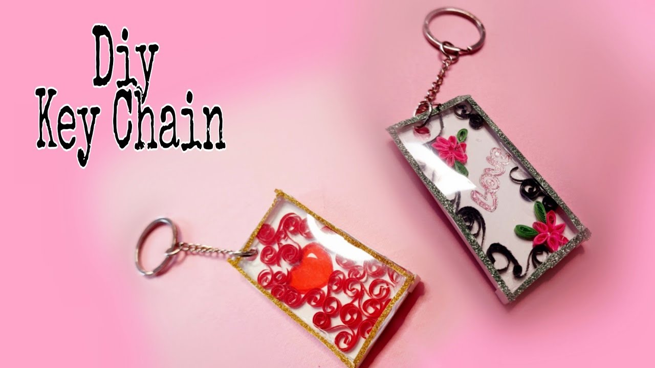 How To Make Quiling Key Chain | 2 Easy Mini Quiling Key Tags | Doody Craft