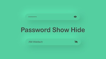password show hide in javascript | password show hide button with html css & javascript | am webtech