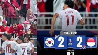 FULL HIGHLIGHT || Korea Republic VS Indonesia (2-2) - Penalti (10-11) || AFC Asian Cup Qatar 2024.