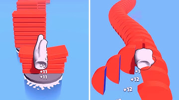 Stack Cut 3d   Relaxing sounds! Satisfying ASMR Video 16