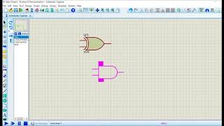 HALF ADDER using PROTEUS software digital electronic ECE