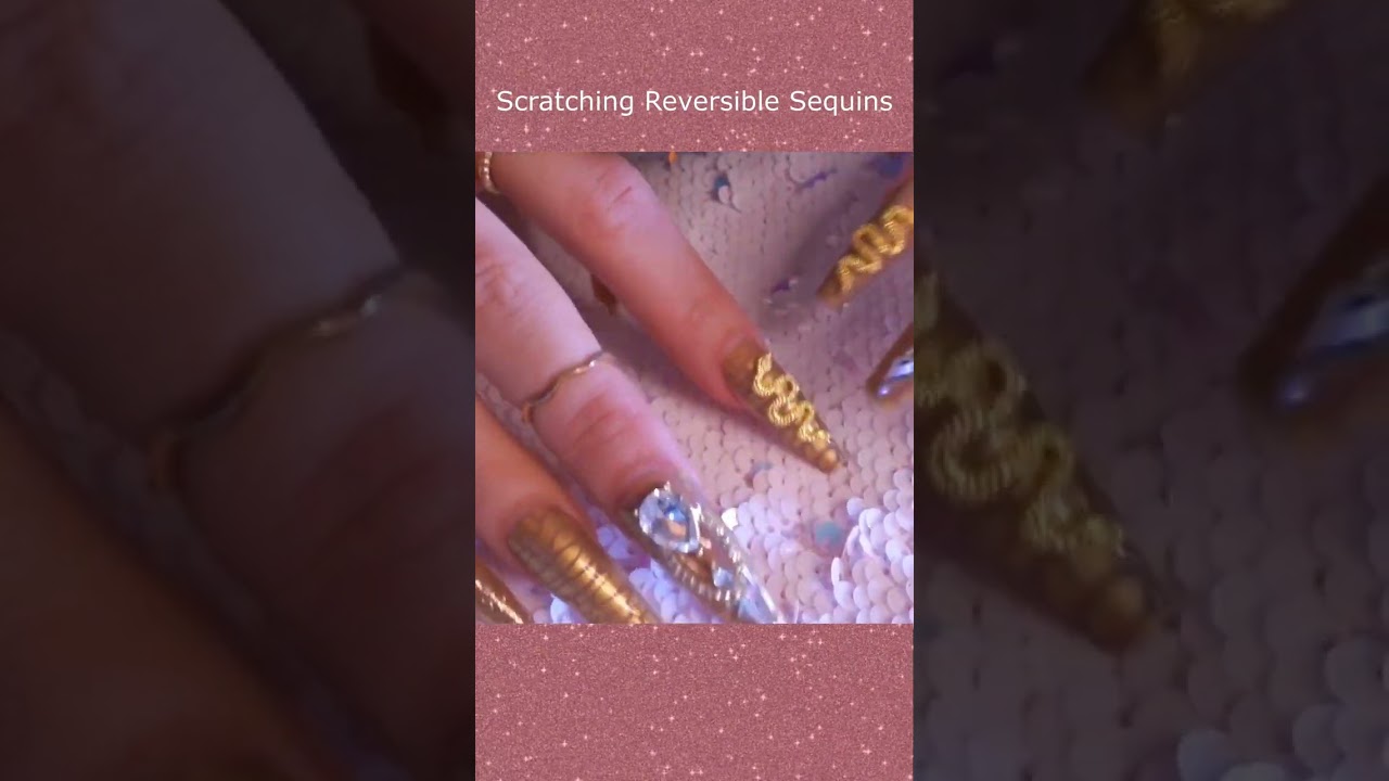 ASMR Reversible Sequins Scratching❤️ 