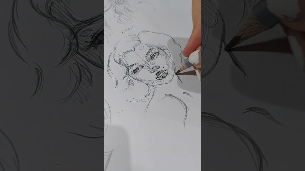 Marilyn Monroe's sketch is here!follow for more!:) 