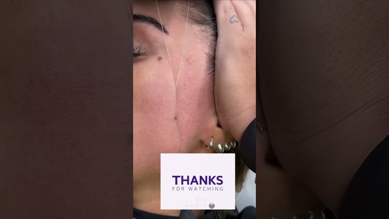 😱face threading tutorial 