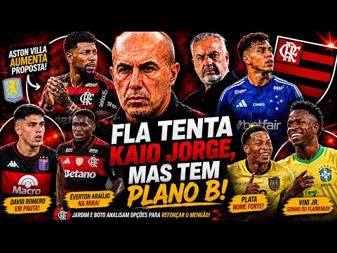 FLAMENGO TENTA KAIO JORGE E TEM PLANO B! ASTON VILLA AUMENTA A PROPOSTA! FLA NÃO QUER VENDER!