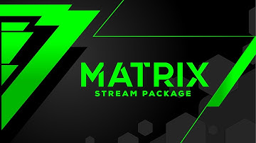 Animated Stream Overlay Package Matrix | Stream Designz
