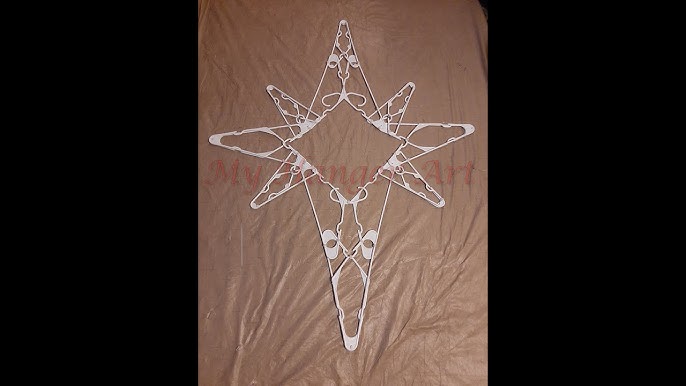 Dollar Tree Plastic Clothes Hanger Snowflake - Big Bear's Wife