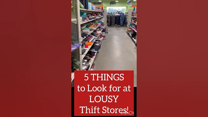 LOUSY THRIFT STORE? Look for These 5 Things!!! #shorts