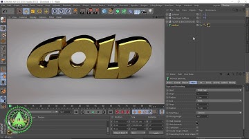 CREATE YOUR GOLDEN TEXT ON CINEMA 4D