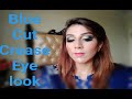 So Dramatic Blue Cut Crease Eye Makeup Tutorial Espacialy For Small Eyes By M K Beauty Club