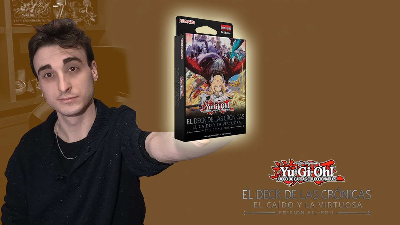 Yu-Gi-Oh! Deck De Las Crónicas: El Caído Y El Virtuoso – Edición All-Foil, 51 Cartas (50 Ultra Raras + 1 Secreta), Para Duelistas Avanzados