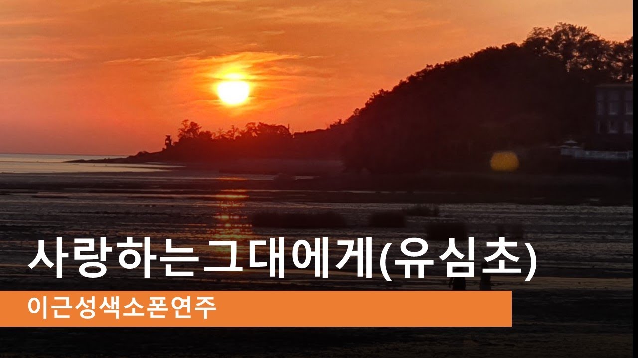 사랑하는 그대에게(유심초)ㅡㅡㅡ이근성색소폰연주(테너)