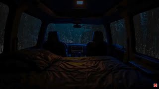 Night Rain on a Car - 44 Hours Video with Soothing Sounds for Relaxation & SleepFoggy Forest