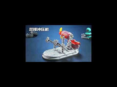 Конструктор 2250 J з фонариком і мікрофоном для творчості та навчання 201 деталь., видео 1