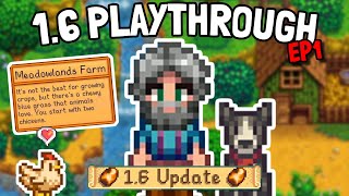 IT'S TIME FOR A FRESH START! - Stardew Valley 1.6 Playthrough [Ep.1]