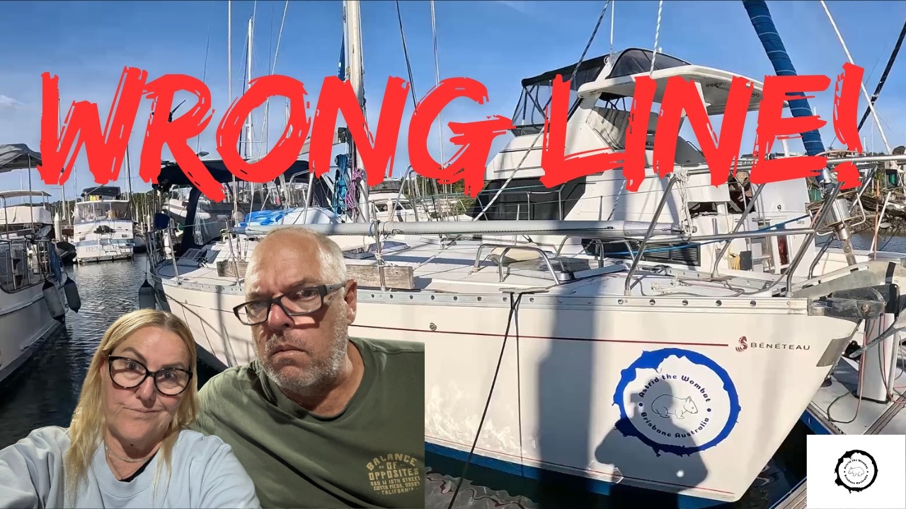 ⁣Wrong Line! Final Prep Begins: Fixing our Main Sail Before we Explore the World by Sailboat Ep 116
