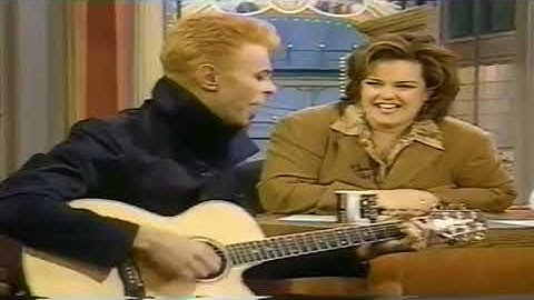 David Bowie singing to  rosie o