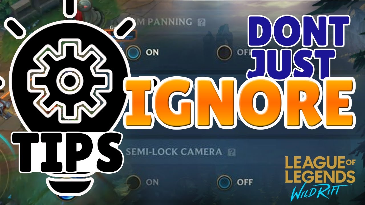 WILD RIFT SETTINGS... SEMI LOCK CAMERA.. USE IT! Wild Rift 2022