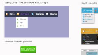 HTML Drop Down Menu - Supports all modern devices