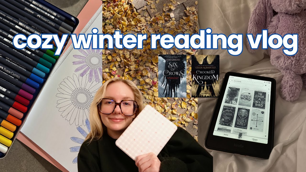 Cozy Winter Reading Vlog | Kindle Unlimited, 2026 mood boarding, new hobbies & more!