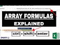 Array Formulas (Part-1) Explained | Array Formula in Excel | Excel Array Formula |#array #excel