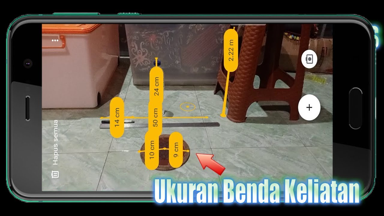 Cara Mengukur Benda Menggunakan Aplikasi Android Measure Ar Core Youtube