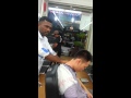 Indian barber haircut massage in Malaysia!