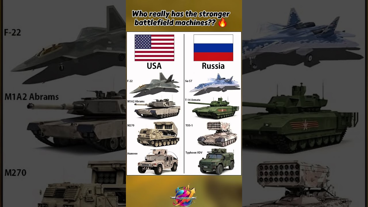 USA vs Russia: Who really has the stronger battlefield machines 