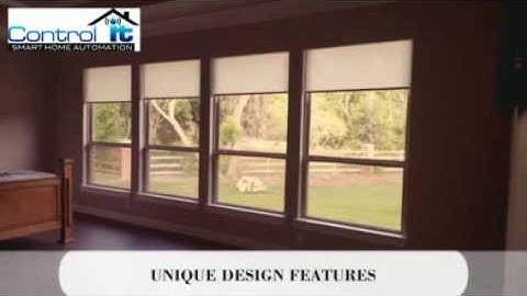 QMotion Advanced Roller Shades Demo Powered through Control4~Control-It Smart Home Automation