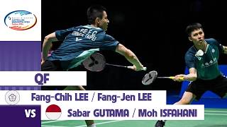 李志龍ページ Fang-Chih LEE Fang-Jen LEE 李芳至李芳任vs Sabar GUTAMA Moh