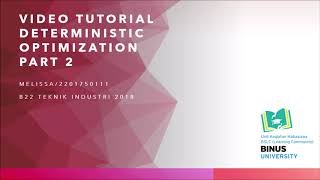 Deterministic Optimization - Transporation Problem