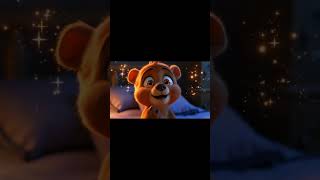 Why Is This Cartoon Bear Watching the Moon from a Rocket Ship