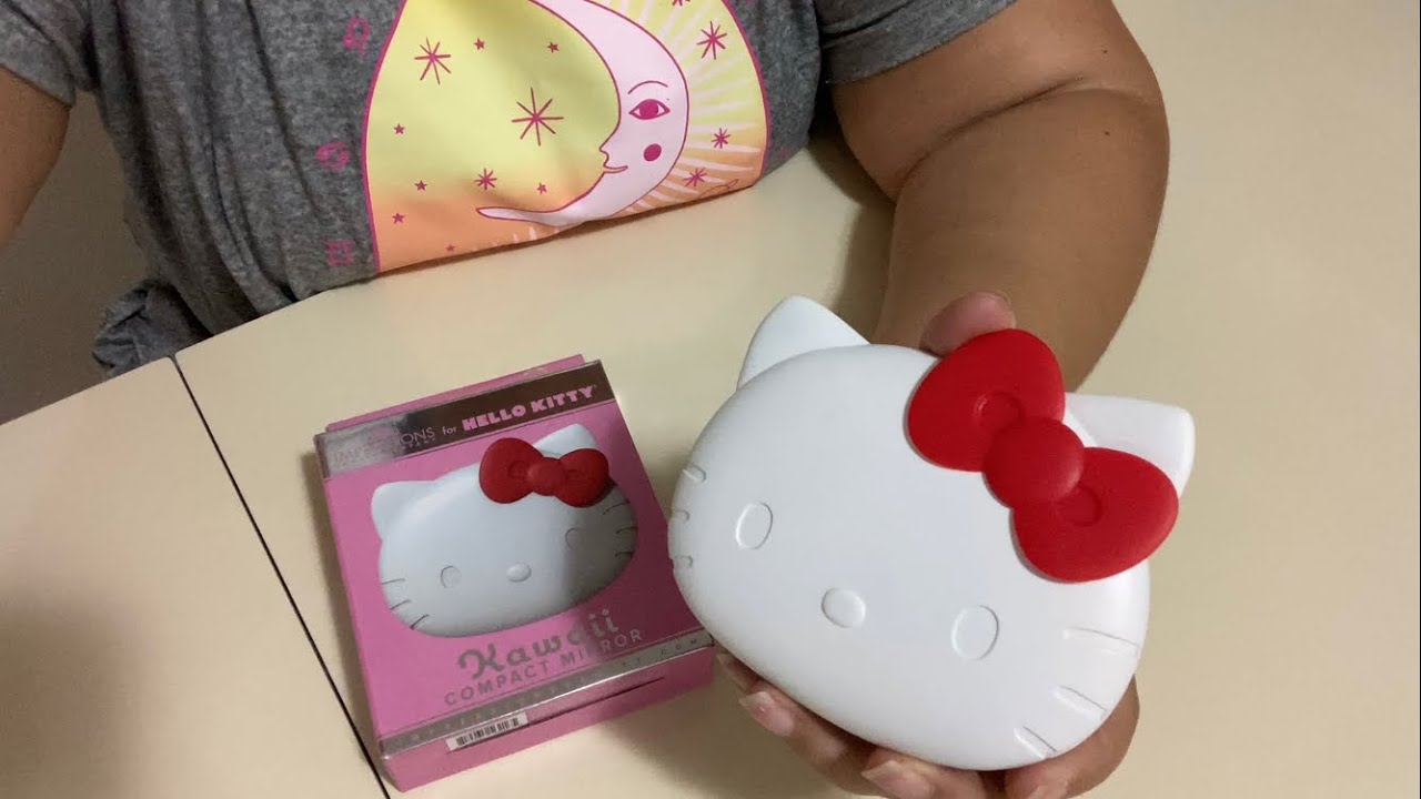 Hello Kitty Lighted Compact Mirror Review YouTube