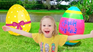 Nastya and Dad celebrate Easter Day in style - Easter Day Challenge for kids by Like Nastya GB 89,733 views 1 month ago 11 minutes, 45 seconds