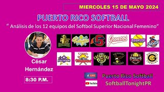 Análisis de los 12 equios del Softbol Superior Naconal