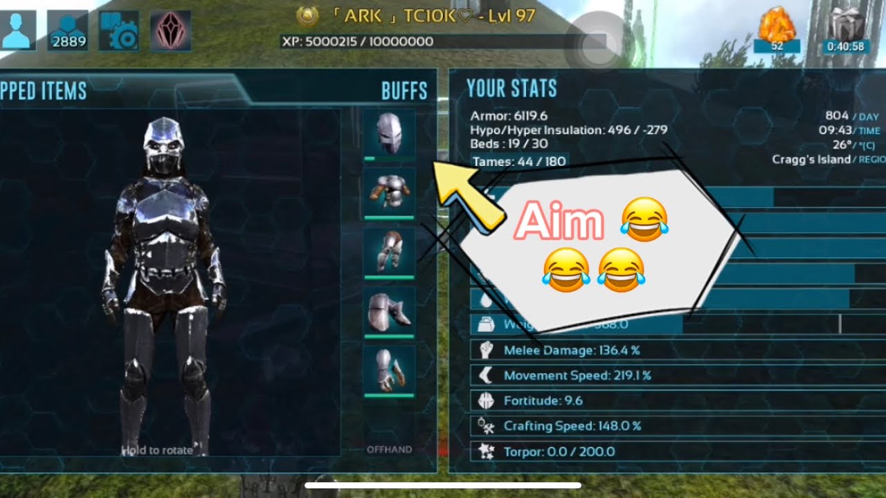 ARK MOBILE | Pvxc raid base new and men hack aim