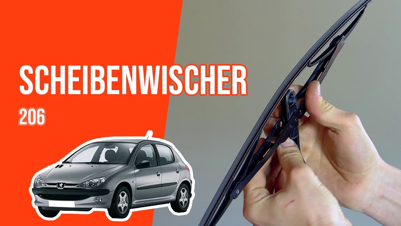 SCHEIBENWISCHER VORNE + HINTEN kompatibel für PEUGEOT 206 SW