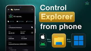 File Explorer Remote Control Widget for PC | Keyboard Extension screenshot 1